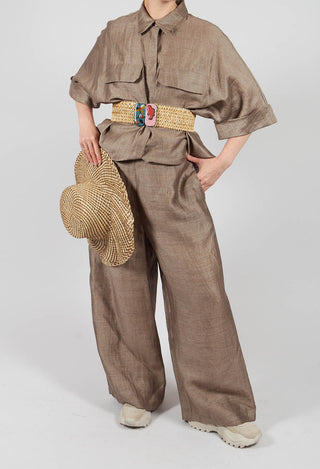 Pinces Plain Trousers in Marmotta
