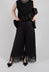 Fringed Trouser in Nero
