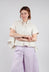 Frill Hem Shirt in Oyster