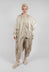 Draped Shirt Dress in Sand Shell