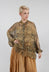 Long Sleeve Blouse in Bronze Honey Print