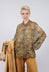 Long Sleeve Blouse in Bronze Honey Print