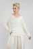 V-Neck Top in Antique White