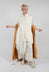 Shirt Dress with Asymmetric Hem in Antique White