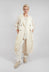Double Breasted Gilet in Antique White