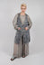 Longline Gilet in Grey Shadow
