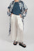 Palazzo Trousers in Plain Antique White