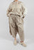 Relaxed Fit Trousers in Plain Sand Shell