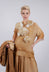Round Neck Lightweight Top in Bronze Honey