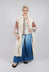 Long Jacquard Gilet in Antique White