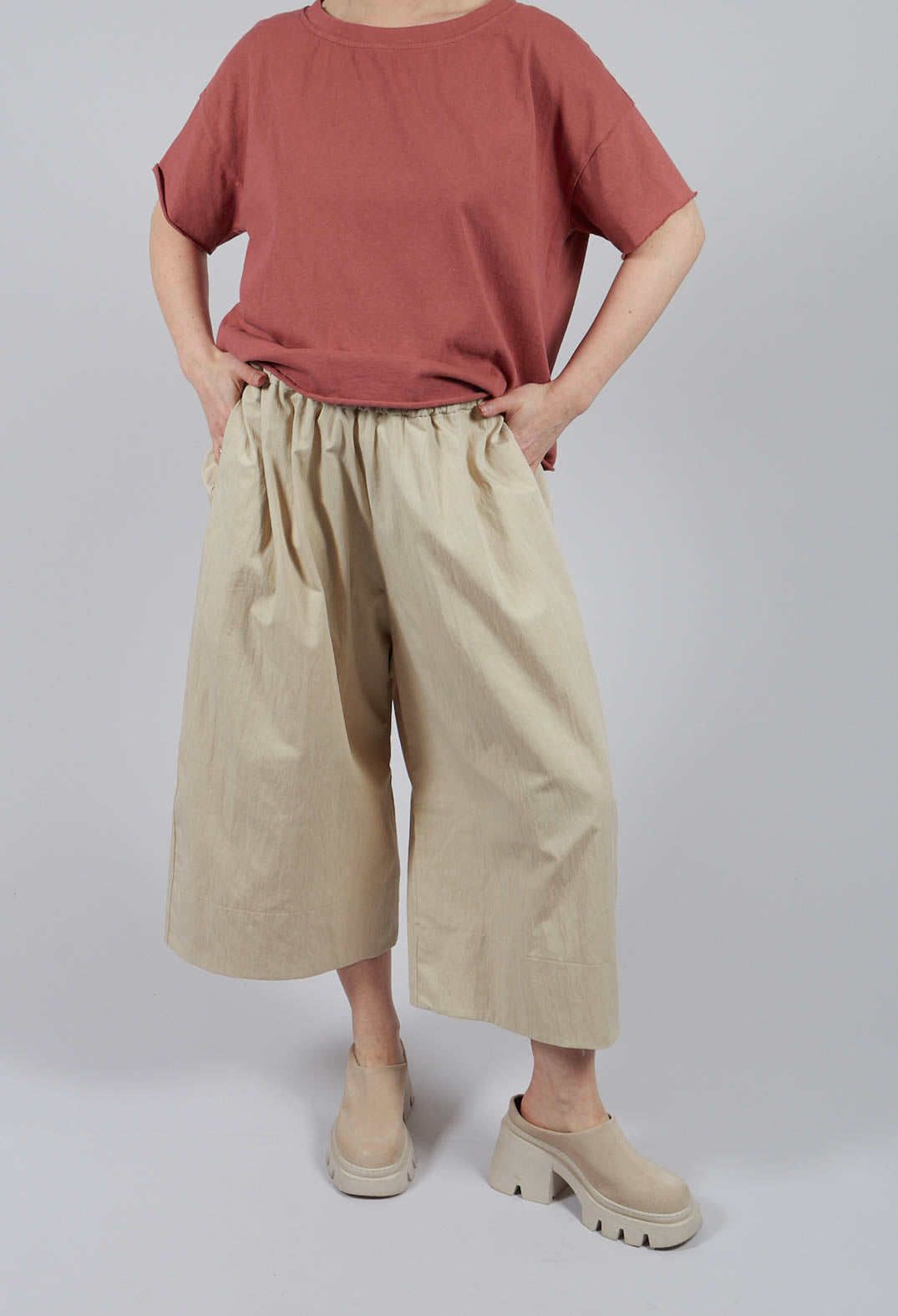 Wide Trousers WG in Stone