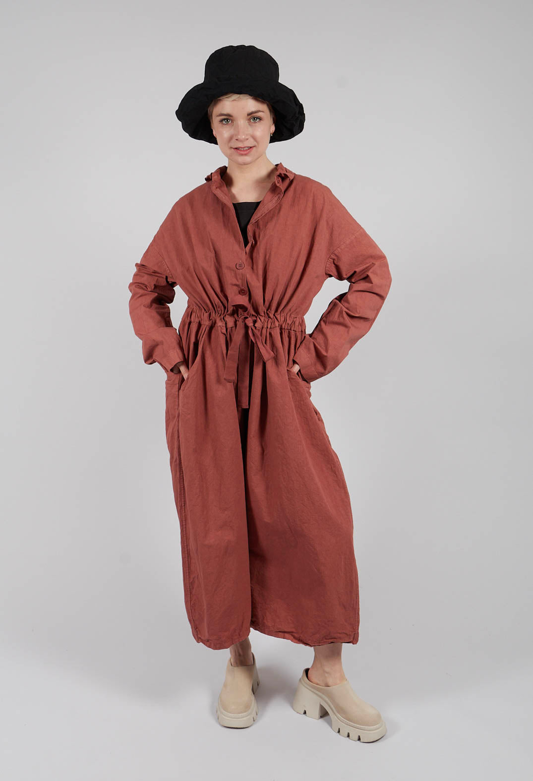 Cargo Jumpsuit CC in Coral