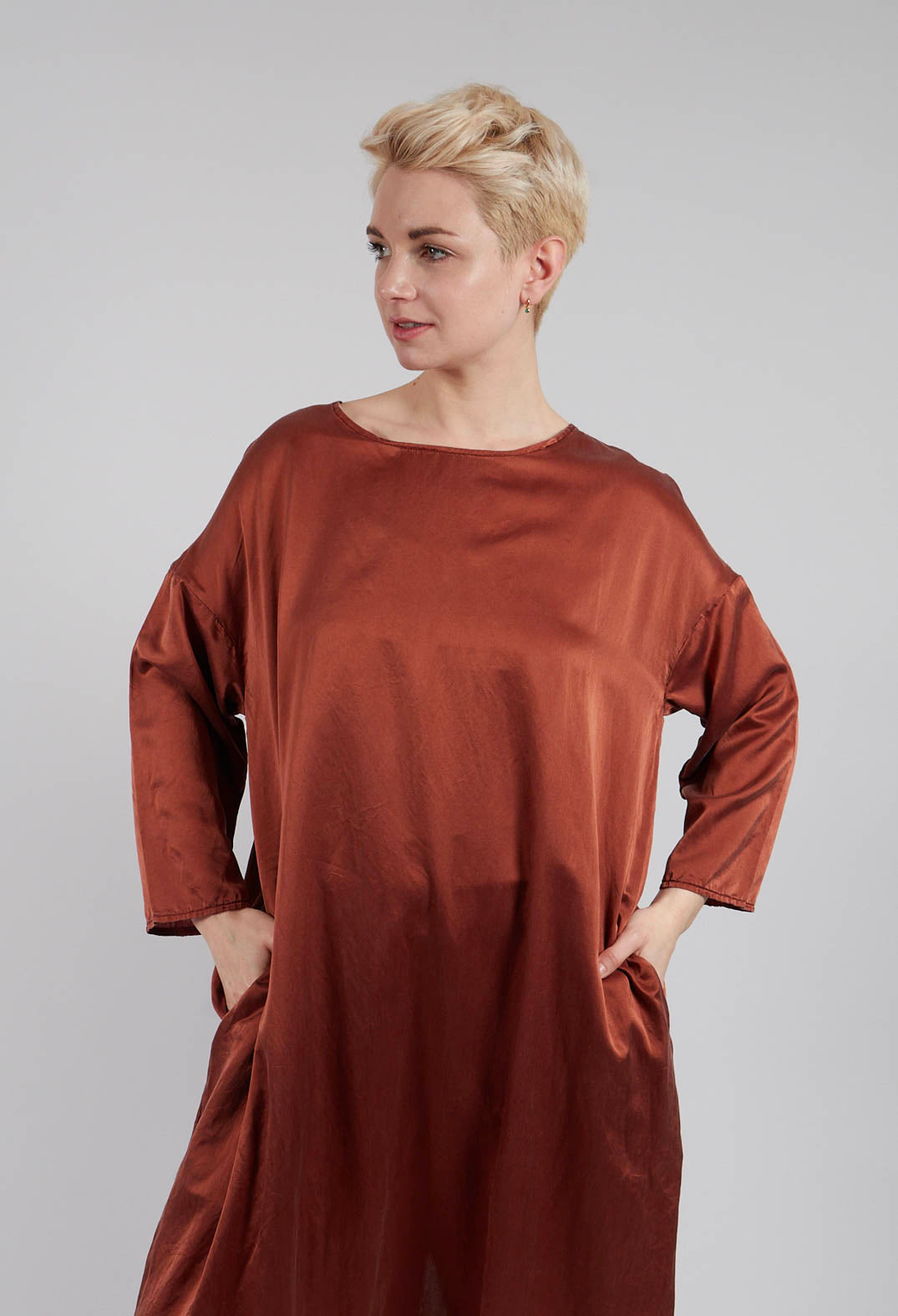 Simple T-Dress SC in Coral