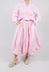Midi Bubble Skirt in Pink