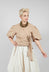 Wrapover Top in Beige