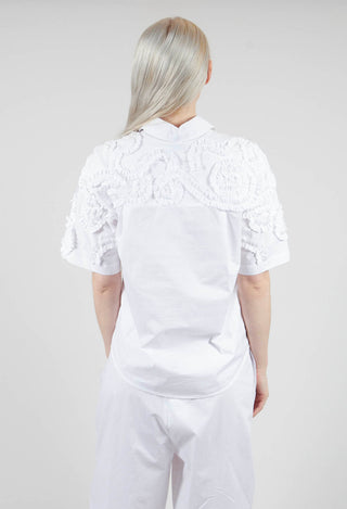 Frill Blouse in Off White