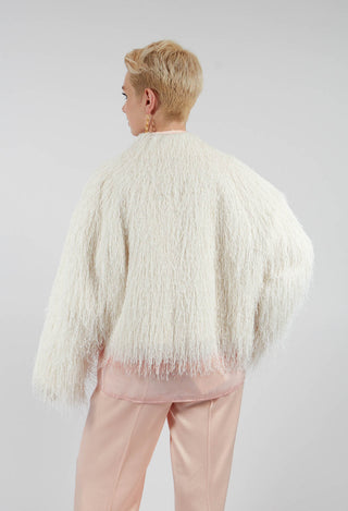 Fringe Jacket in Off White