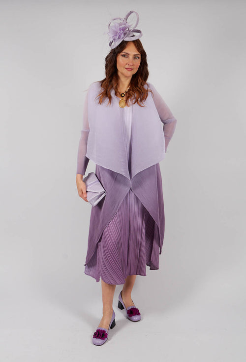Collare Coat in Foggy Lavender