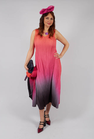 Estrella Dress in Tangerine Pink Glow