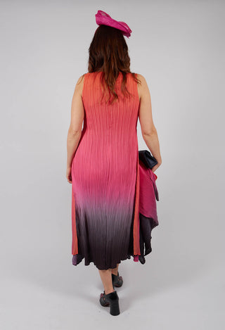 Estrella Dress in Tangerine Pink Glow