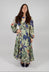 Long Ligea Dress in Verde Floreale