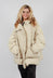 Oversized Padded Jacket in Dk Bone - 1001101