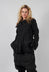 Jacket with Frilled Hem in Turf Black - 1031101