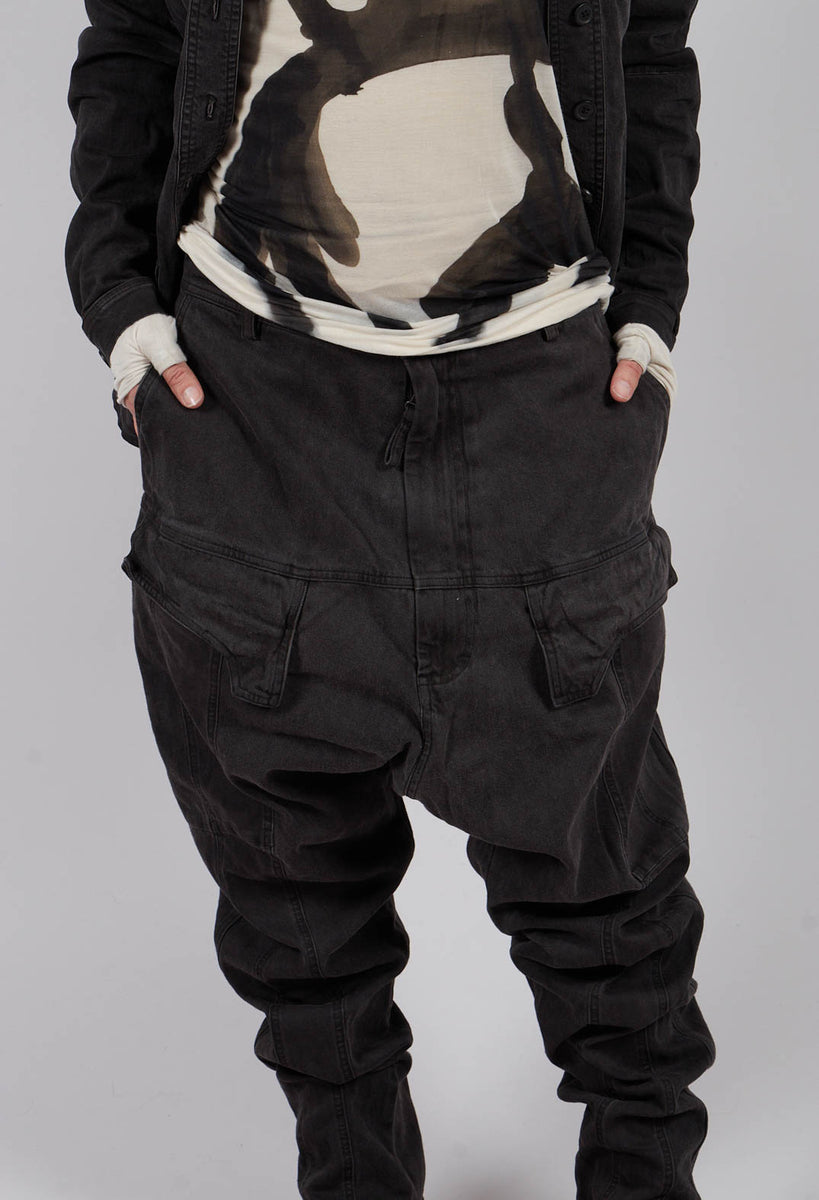 Rundholz Mainline Turf Wash Drop Crotch Trousers with Pockets