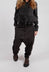 Drop Crotch Trousers with Belt in Turf Wash - 1070103