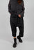Cropped Drop Crotch Trousers in Crow - 1080101
