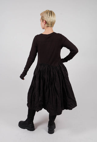 PRE-ORDER - Jersey Dress with Fabric Hem in Turf (Pictured in Swamp) - 1180906