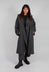 Oversized Longline Coat in Swamp Mel - 1191207