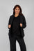 Button Through Blazer in Black - 1191110