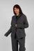 Button Through Blazer in Swamp Mel - 1191110