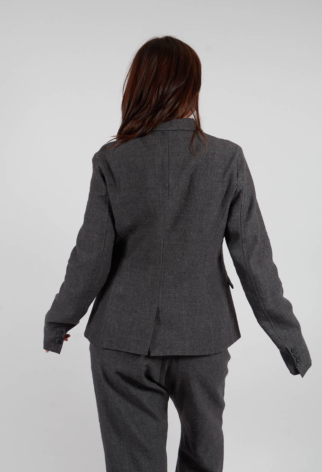 Button Through Blazer in Swamp Mel - 1191110
