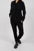 Pull On Trousers with Ruched Leg in Black - 1210104