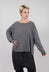 Jumper with Raw Edges in Brume Mel - 1330701