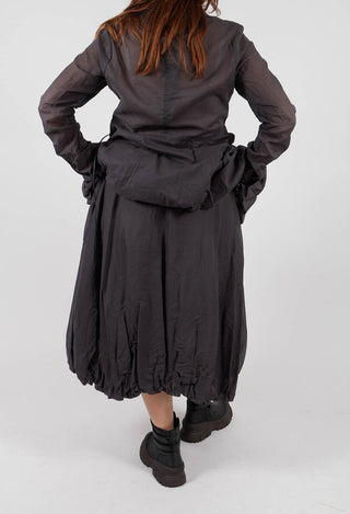 Tulip Skirt with Drawstring Pockets in Swamp Paper - 1550304