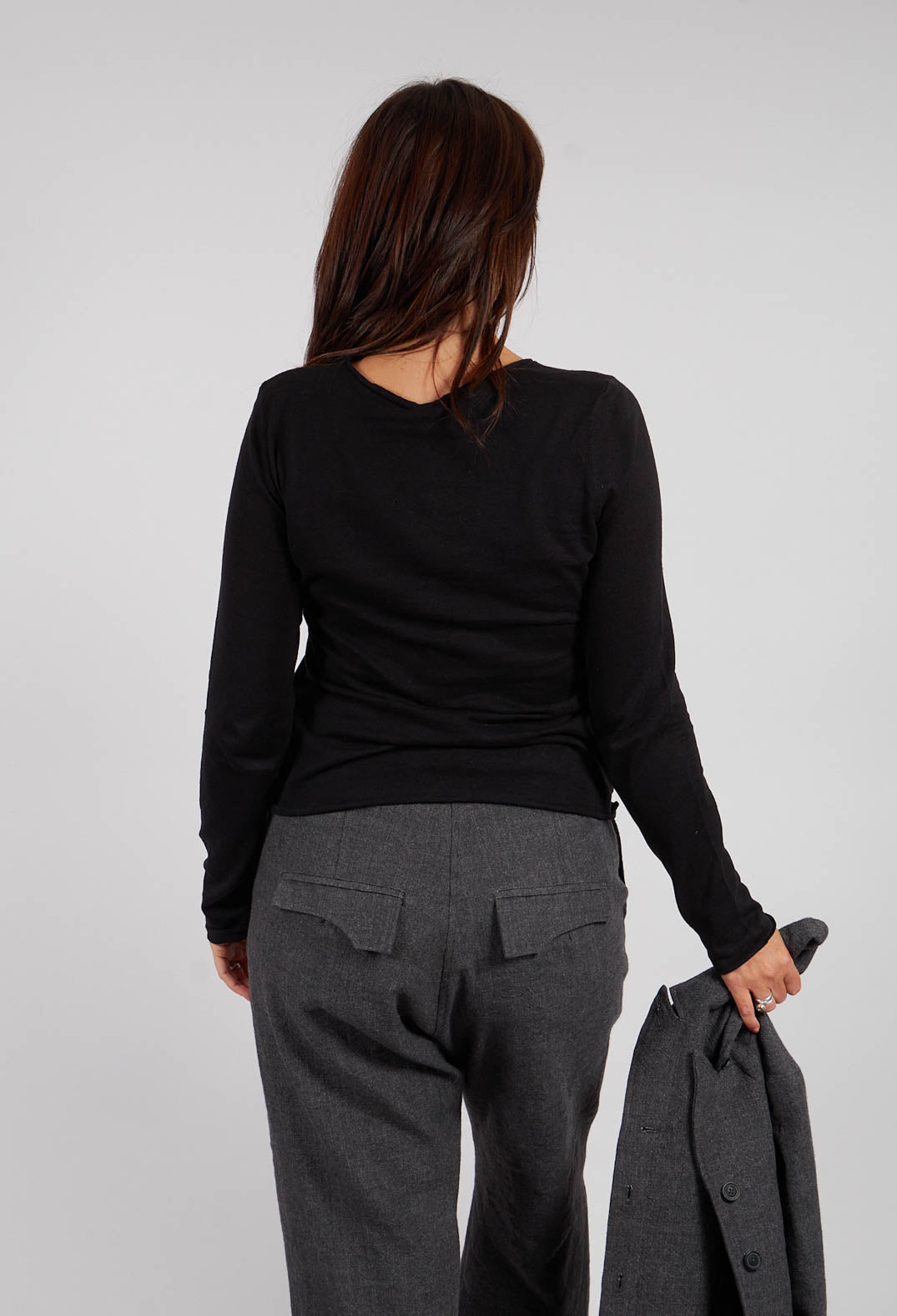 Long Sleeve Jumper in Black - 1740701