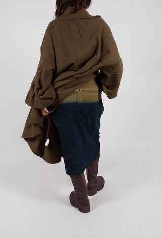 Colour Block Pencil Skirt in Lagoon Medium - 2030303