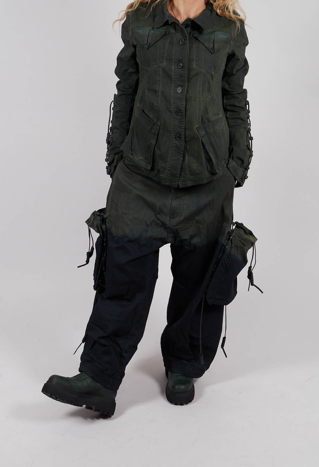 Relaxed Fit Jeans with Pockets in Pine Medium - 2060104