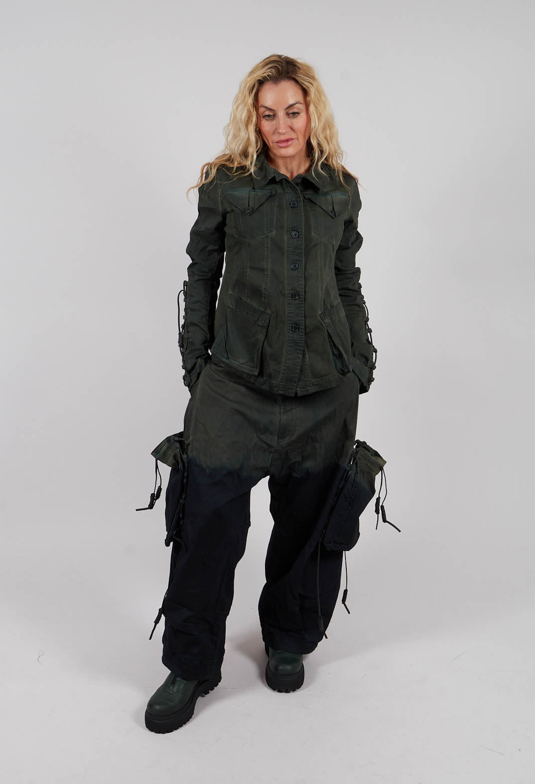 Relaxed Fit Jeans with Pockets in Pine Medium - 2060104