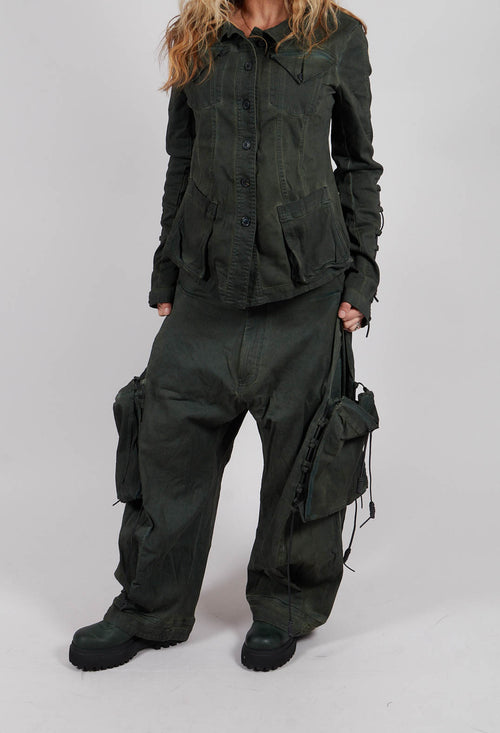 Relaxed Fit Jeans with Pockets in Pine Light - 2060104