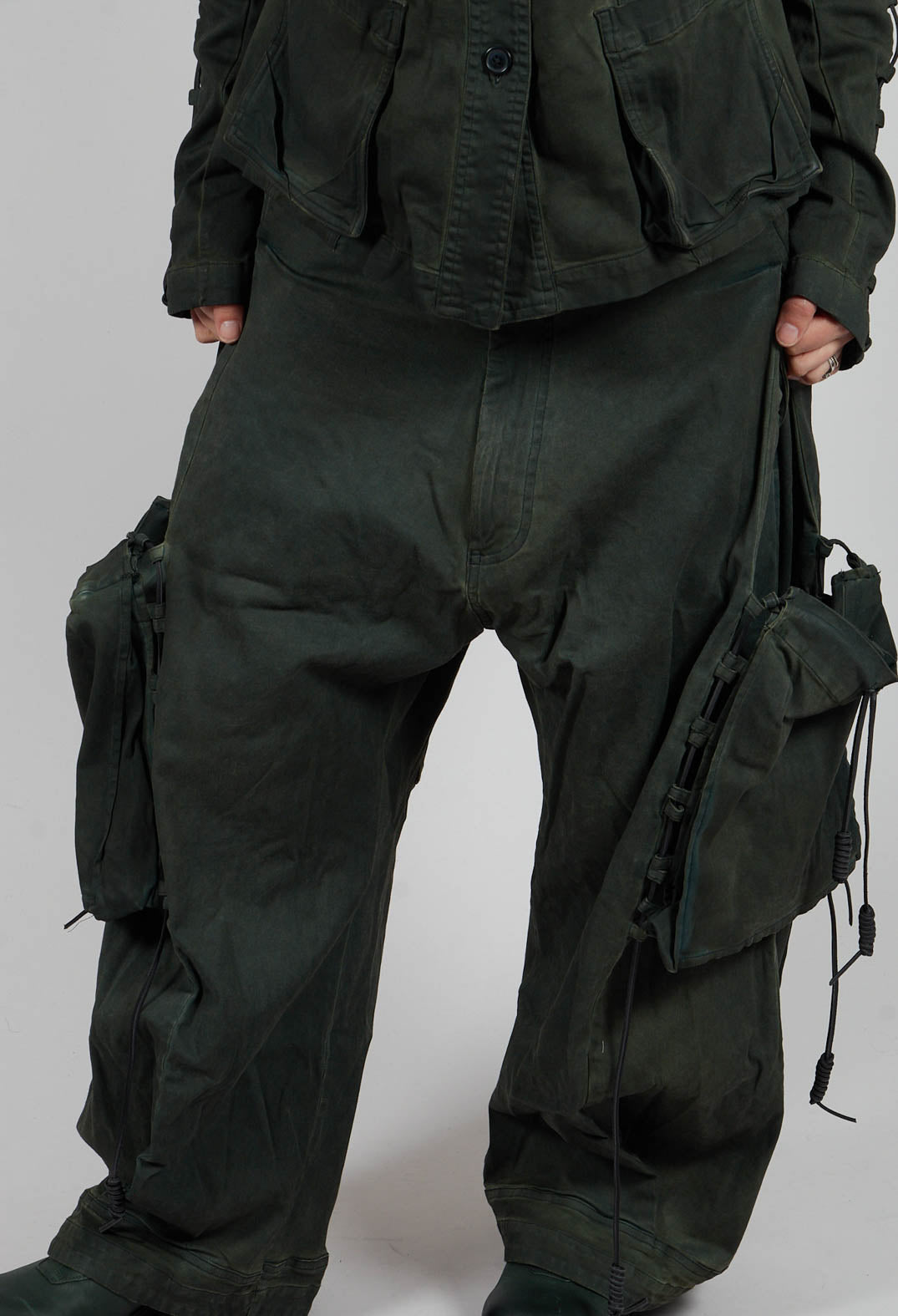 Relaxed Fit Jeans with Pockets in Pine Light - 2060104