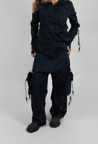 Relaxed Fit Jeans with Pockets in Pine Dark - 2060114