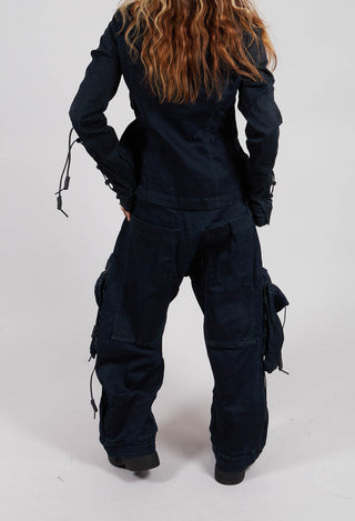 Relaxed Fit Jeans with Pockets in Pine Dark - 2060114