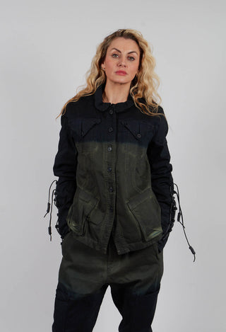 Button Through Jacket in Pine Medium - 2061107
