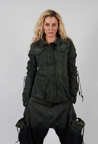 Button Through Jacket in Pine Light - 2061107