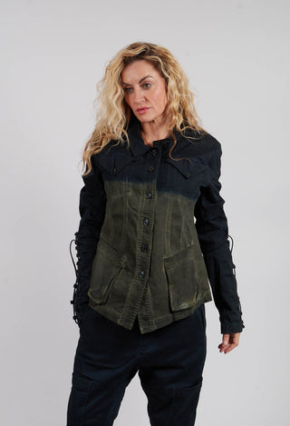 Button Through Jacket in Lagoon Medium - 2061107