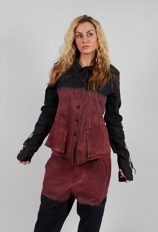 Button Through Jacket in Crab Medium - 2061107